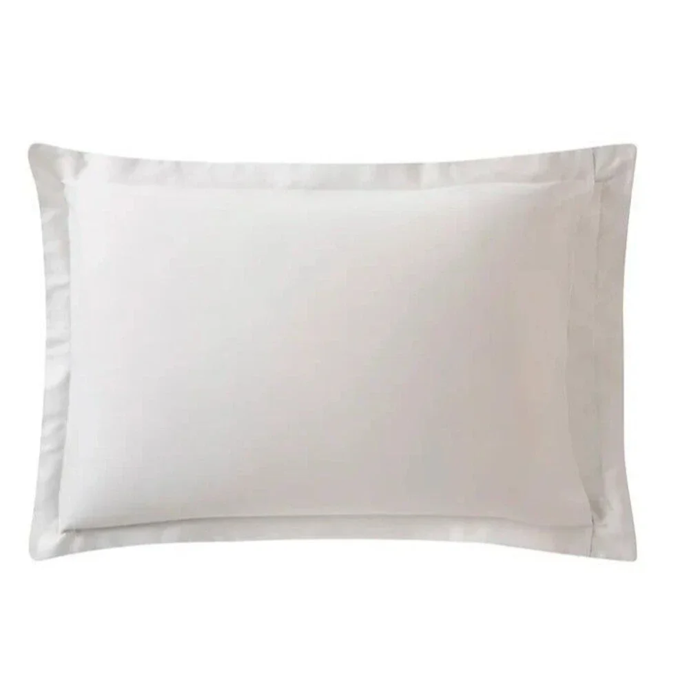 Anne De Solene Caractere Standard Shams Set of 2 Satin Jacquard Cotton Beige